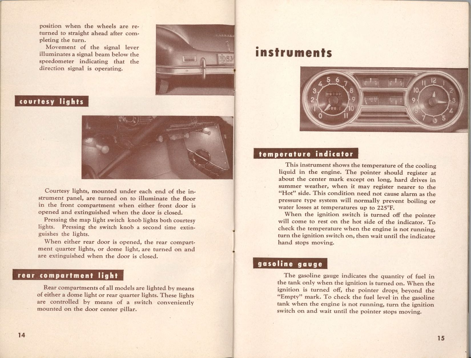 1948 Packard Owners Manual Page 2